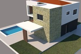 Kuća u izgradnji sa pogledom na more, Marčana,okolica, Istra, Marčana, Ev