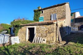 ISTRA, MOTOVUN - Samostojeća kamena starina s pogledom na Motovun i glavnim projektom za obnovu, Motovun, Дом