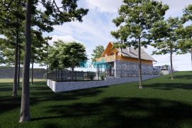 Senj, Veljun Primorski - teren s idejnim rješenjem za obiteljsku kuću sa bazenom, Senj, Tierra