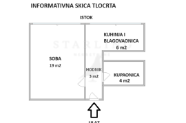 STAN, PRODAJA, ZAGREB, ZAPRUĐE, 32 m2, 1-soban, Novi Zagreb - Istok, Διαμέρισμα