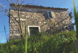 Građevinsko zemljište sa kamenom kućom, Grožnjan, Istra, Grožnjan, Terrain