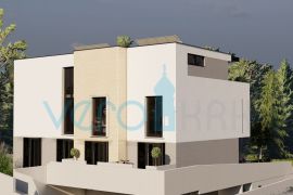 Grad Krk, centar, luksuzni stan 90m2, garaža, terasa, Krk, Διαμέρισμα