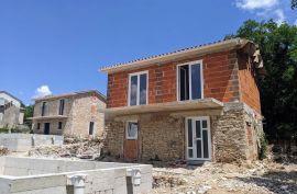 Labin, obnovljena kamena kuća s pogledom na more, Labin, بيت