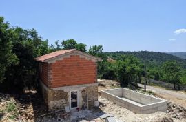 Labin, obnovljena kamena kuća s pogledom na more, Labin, بيت