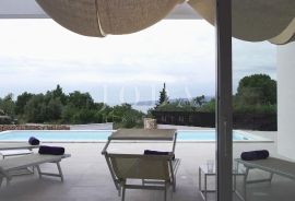 Prizemnica s bazenom i pogledom na more - okolica Krka, Krk, Kuća