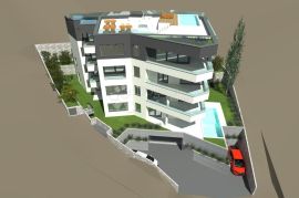 Apartman u izgradnji, s prostranom terasom, u blizini plaže !, Opatija, Daire