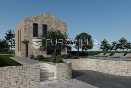 Istra, Tar-Vabriga, dizajnerska kamena kuća s predivnim pogledom na more, Tar-Vabriga, Kuća
