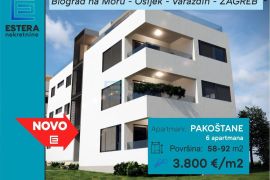 APARTMAN prodaja Pakoštane 64 m2 70m od mora NOVOGRADNJA, Pakoštane, Kвартира