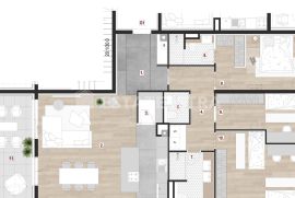 Luksuzni stan veličine 130,31 m2 na 1.katu novogradnje, izgrađene po principu Smart Home sustav Beehive SG,, Pula, Διαμέρισμα