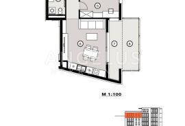 Split, Žnjan  -  dvosoban stan u NOVOGRADNJI, 60.74 m2, Split, شقة