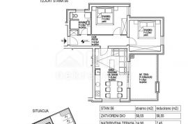 OTOK PAG, MANDRE  2s+db stan u modernoj i kvalitetnoj novogradnji, Kolan, Flat