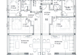 Povile - Novogradnja, stan u prizemlju s 2 spavaće sobe, Novi Vinodolski, Apartamento