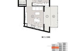 Split, Žnjan  -  dvosoban stan u NOVOGRADNJI, 60.74 m2, Split, Wohnung