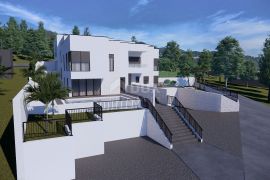LOVRAN - Luksuzna kuća s bazenom u nizu 100 m od plaže s pogledom na more, Lovran, Maison