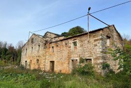 ISTRA, OPRTALJ - Imanje s 4 istarske kamene ruševine na velikoj parceli, Oprtalj, Σπίτι