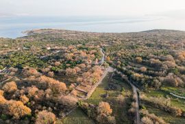 Otok Krk, Šilo -  Očišćen, ravan MASLINIK, buduće građevinsko, 600m do prekrasnih plaža, mora i supermarketa s pristupnim putem !, Dobrinj, Arazi