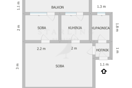 STAN, NAJAM, ZAGREB, PREČKO, 28 m2, 2-soban, Trešnjevka - Jug, Appartment