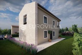 Istra, Muntrilj, moderna obiteljska kuća s kamenim detaljima, Tinjan, Ev