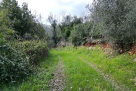 LABIN, SVETA MARINA- stara kuća s građevinskim zemljištem 435m2, s pogledom na more i idejnim projektom, Raša, House