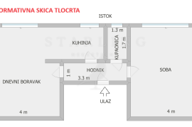 STAN, PRODAJA, ZAGREB, PREČKO, 49 m2, 2-soban, Trešnjevka - Jug, Kвартира