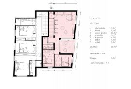 OTOK PAG, MANDRE - 2s+db stan u modernoj i kvalitetnoj novogradnji, Kolan, Διαμέρισμα