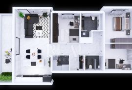 Kostrena, stan na atraktivnoj lokaciji u manjoj urbanoj vili, 3S+DB, Kostrena, Apartamento