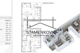 Urbana vila troiposoban stan u izgradnji Veternik ID#5644, Novi Sad - grad, Apartamento