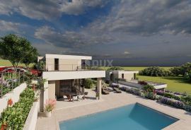 ISTRA, BRTONIGLA - Moderna kuća sa bazenom u izgradnji sa predivnim pogledom, Brtonigla, Ev