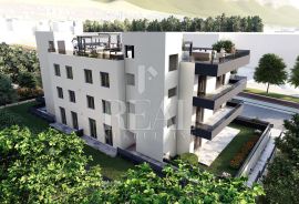 Novogradnja Kaštel Gomilica stan 2S+DB 64,09 m2 + krovna terasa 62,38 m2, Kaštela, شقة