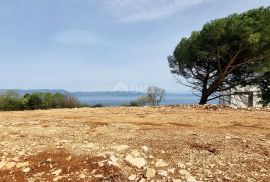ISTRA, RABAC - Zemljište s građevinskom dozvolom i pogledom na more, Labin, Arazi