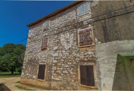 Umag -okolica, kamena kuća sa velikom okućnicom, Umag, Famiglia