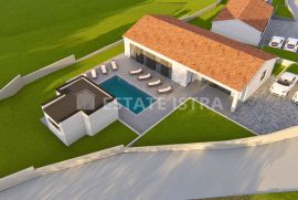 Kuća s bazenom u izgradnji, prodaje se, Kršan, Casa