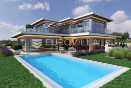 Trogir, Vinišće, luksuzna, jedinstveno villa suvremenog dizajna s bazenom, pogled na more, Marina, Дом