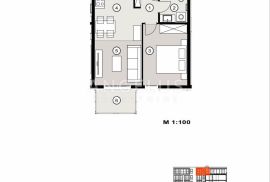 Split, Žnjan  -  jednosoban stan u NOVOGRADNJI, 39.53 m2, Split, Flat