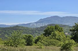 ISTRA, PIĆAN - Zemljište s građevinskom dozvolom i otvorenim pogledom na Učku, Pićan, Tierra