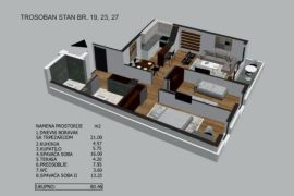 Nov trosoban stan sa PDV-om u centru ID#1608, Niš-Mediana, Flat