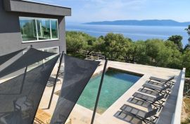 Moderna villa sa otvorenim pogledom na more i maslinikom, Labin,okolica, Labin, Haus