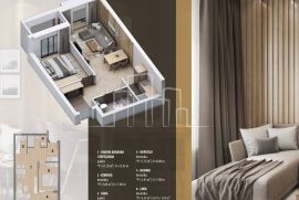 Apartman dvosoban od 43,40m2 u izgradnji Snježna dolina Faza 2 Jahorina Lamela E, Pale, Appartement
