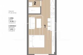 Studio apartman od 25,14 u izgradnji Snježna dolina Faza 2 Jahorina Lamela B, Pale, Appartement