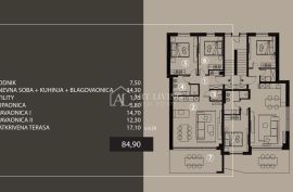 UMAG – OKOLICA - Luksuzan moderan stan na 2. katu zgrade u novogradnji, Umag, Appartement