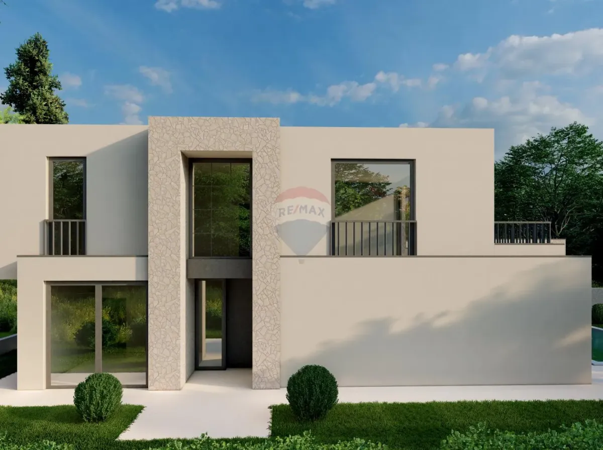 Kaštelir: Nova moderna dvojna vila predivog pogleda prema moru, Kaštelir-Labinci, Maison