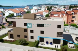 SRIMA, top lokacija, 80 m od mora, luksuzni stan, 1. kat, pogled na more, Vodice, Appartamento