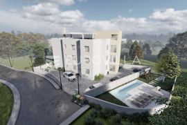 Zadar, Kožino, stan S3 (Penthouse) od 125 m2 na drugom katu + pripadajuća krovna terasa, Zadar, Apartamento