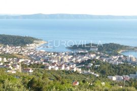 Makarska - zemljište s panoramskim pogledom, Makarska, Terreno