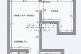 Savski venac, Centar, Oblakovska, 1.5, 37m2, Savski Venac, Διαμέρισμα