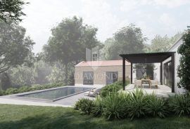 Labin, novogradnja, prekrasna kuća za odmor s bazenom, Labin, Casa