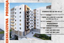 Prodaja trosoban stan 59,64 sprat 1 u izgradnji Istočno Sarajevo, Istočno Novo Sarajevo, Appartamento
