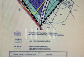 Prodaja građevinskog zemljišta indutrijska zona Kukuljanovo, Bakar, Zemljište