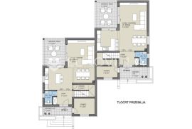 Istra, Labin - četverosoban stan B u kvalitetnoj duplex kući novogradnje s vrtom, NKP 136.50 m2, Labin, Διαμέρισμα