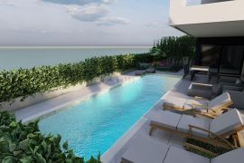 ZADAR, PRIVLAKA - Luksuzni stan s bazenom u izgradnji 1. red do mora S2, Privlaka, Appartamento